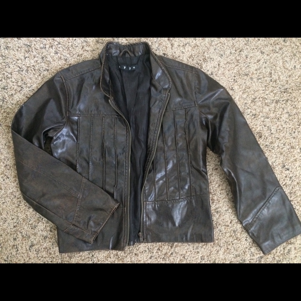 Women’s hype faux leather jacket